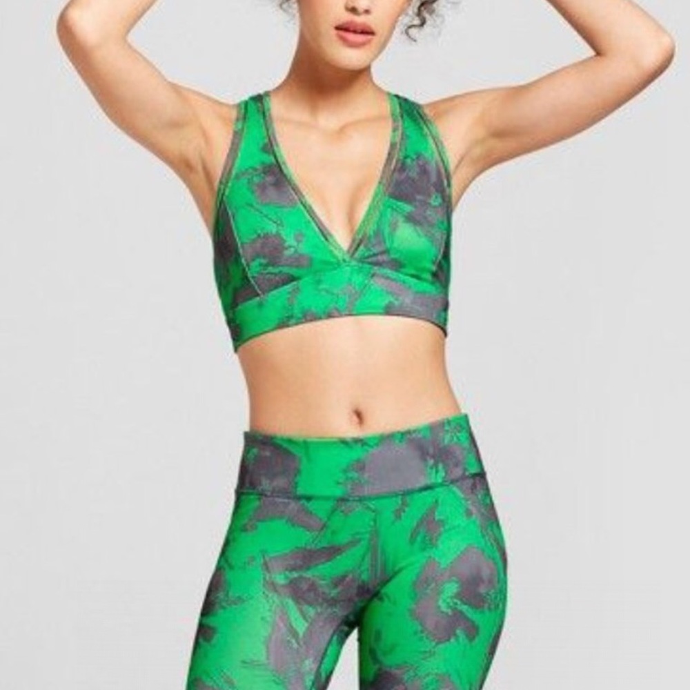 Joy Lab Island Print Sports Bra Size S